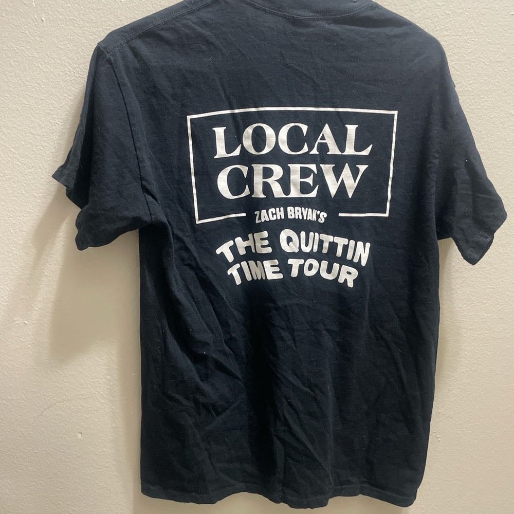 Local Crew Zack Bryan’s Tour Shirt Black T-Shirt